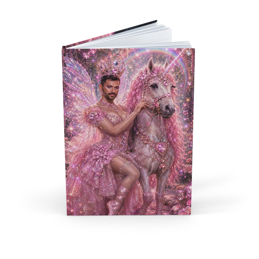 A5 Hardcover Journal Bloodfairy and his Rainbow Unicorn