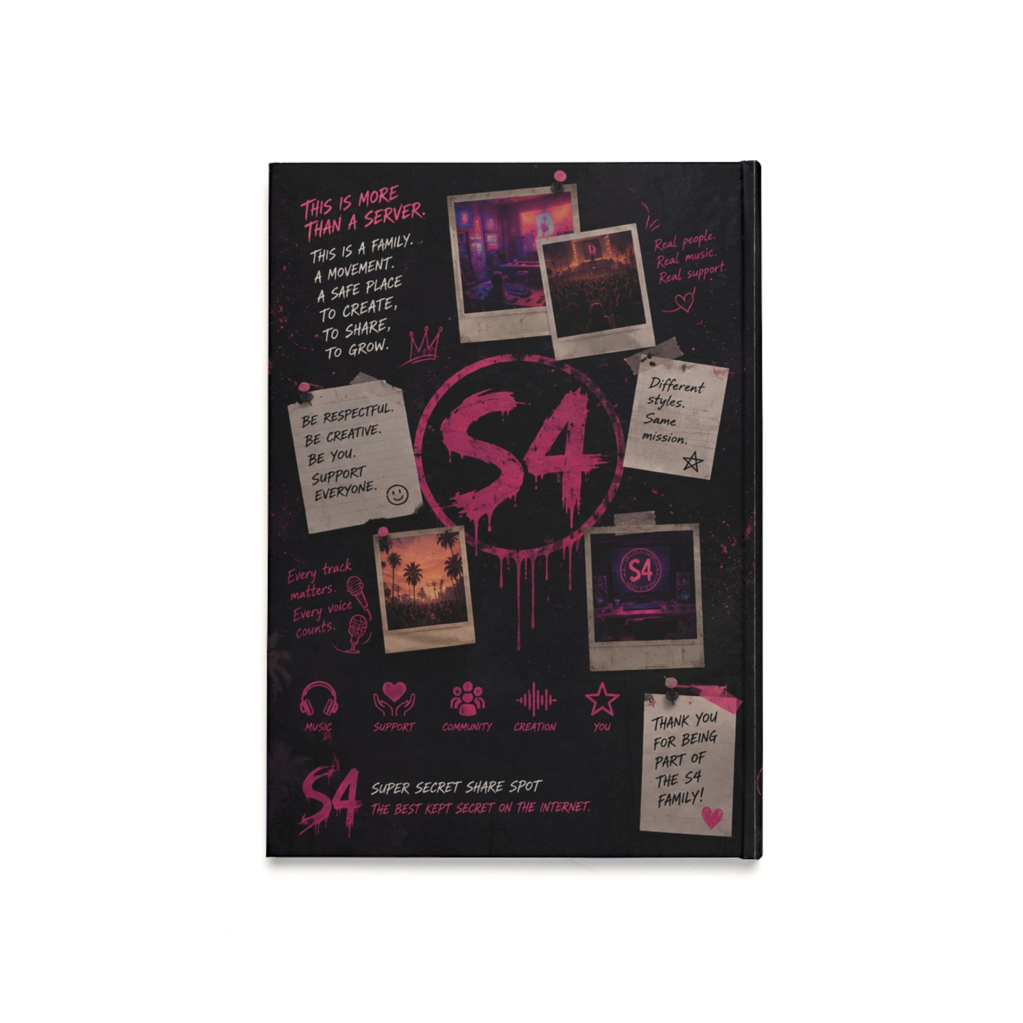Super Secret Lyric Book Hardcover Journal (A5) - S4 Notebook