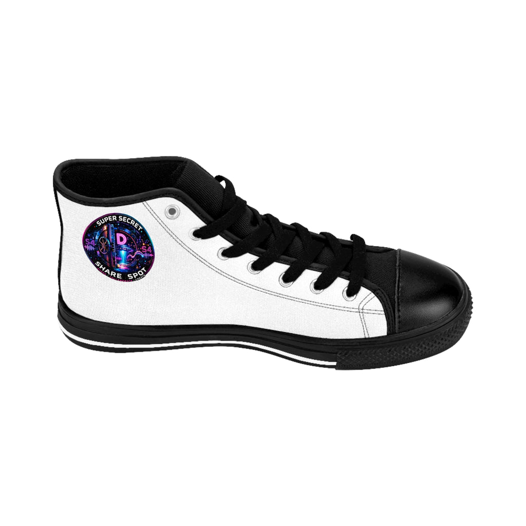 Super Secret UFO Sunset Retro High-Top Sneakers