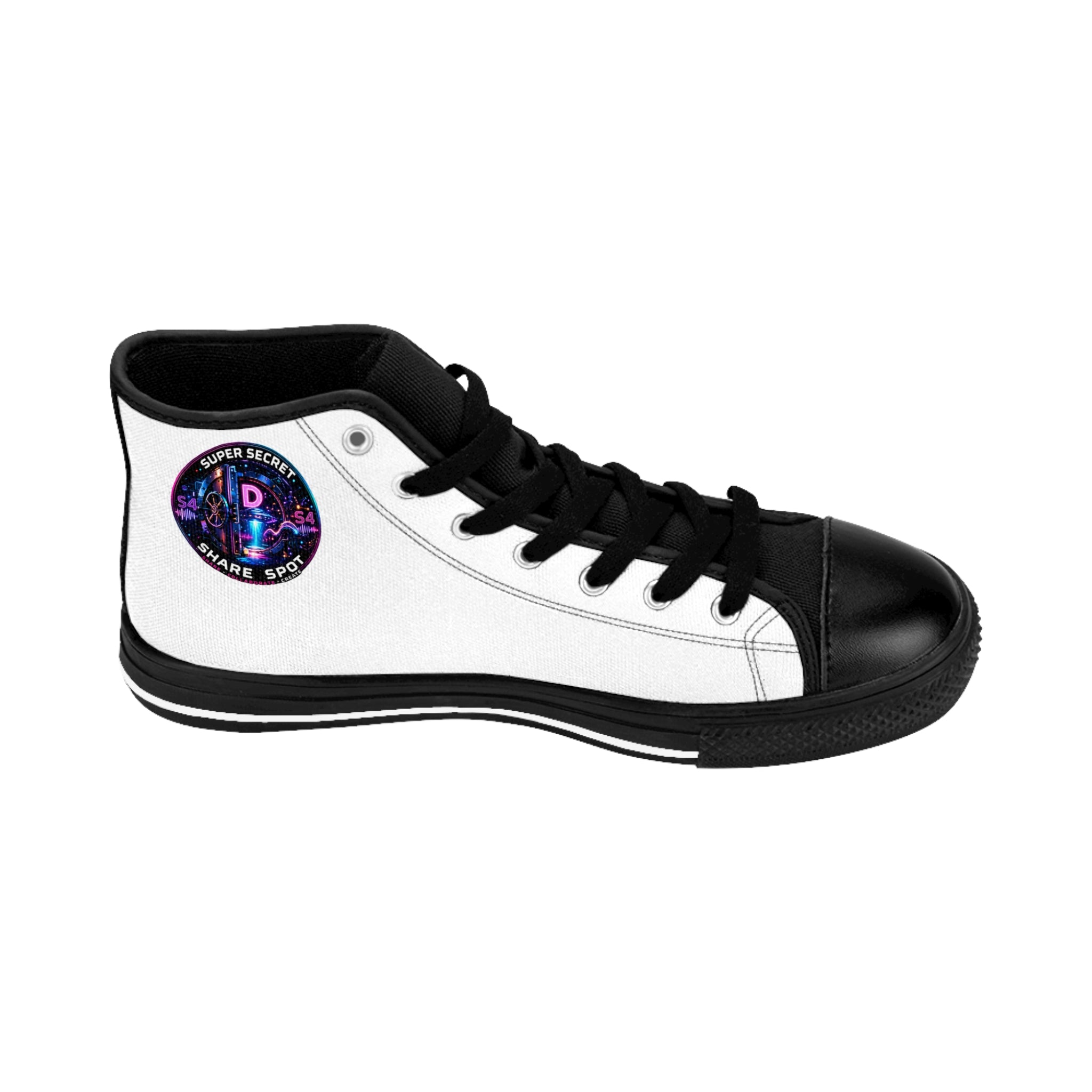 Super Secret UFO Sunset Retro High-Top Sneakers