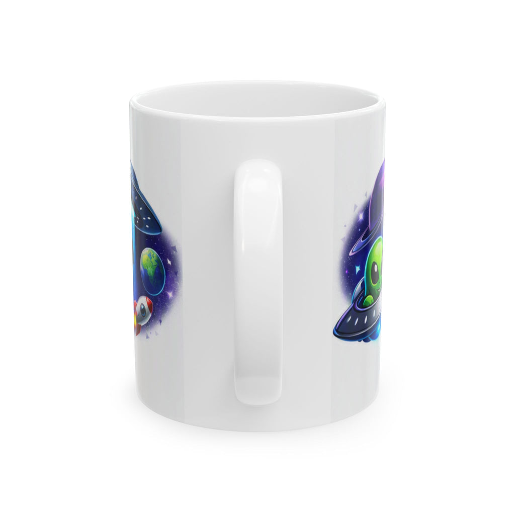 Super Secret Ceramic Mug — "Super Secret Share Spot" Galactic Logo Coffee Cup (11oz/15oz)