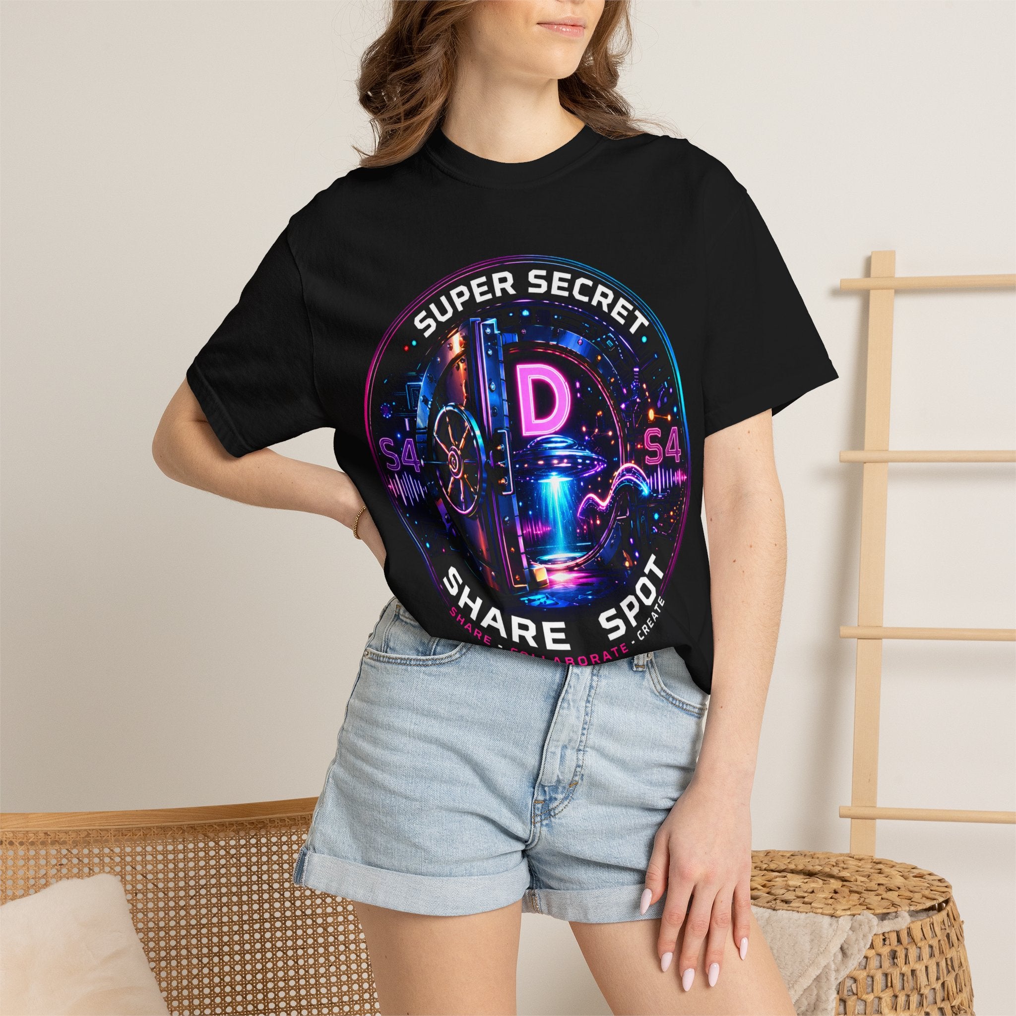 Super Secret Share Spot Logo Tee