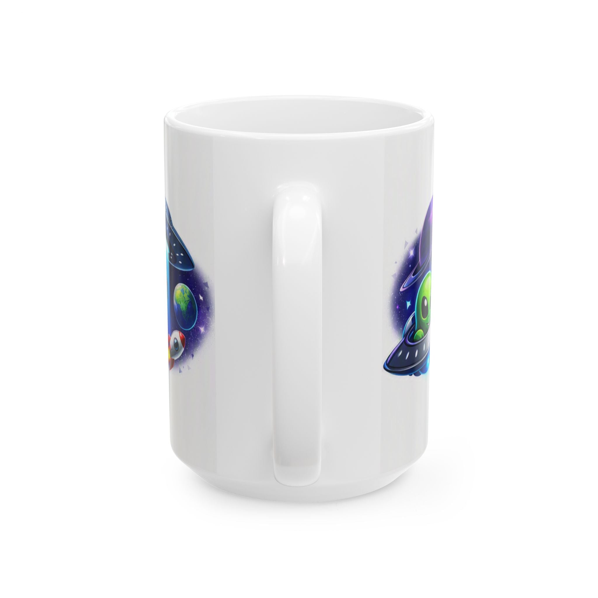 Super Secret Ceramic Mug — "Super Secret Share Spot" Galactic Logo Coffee Cup (11oz/15oz)