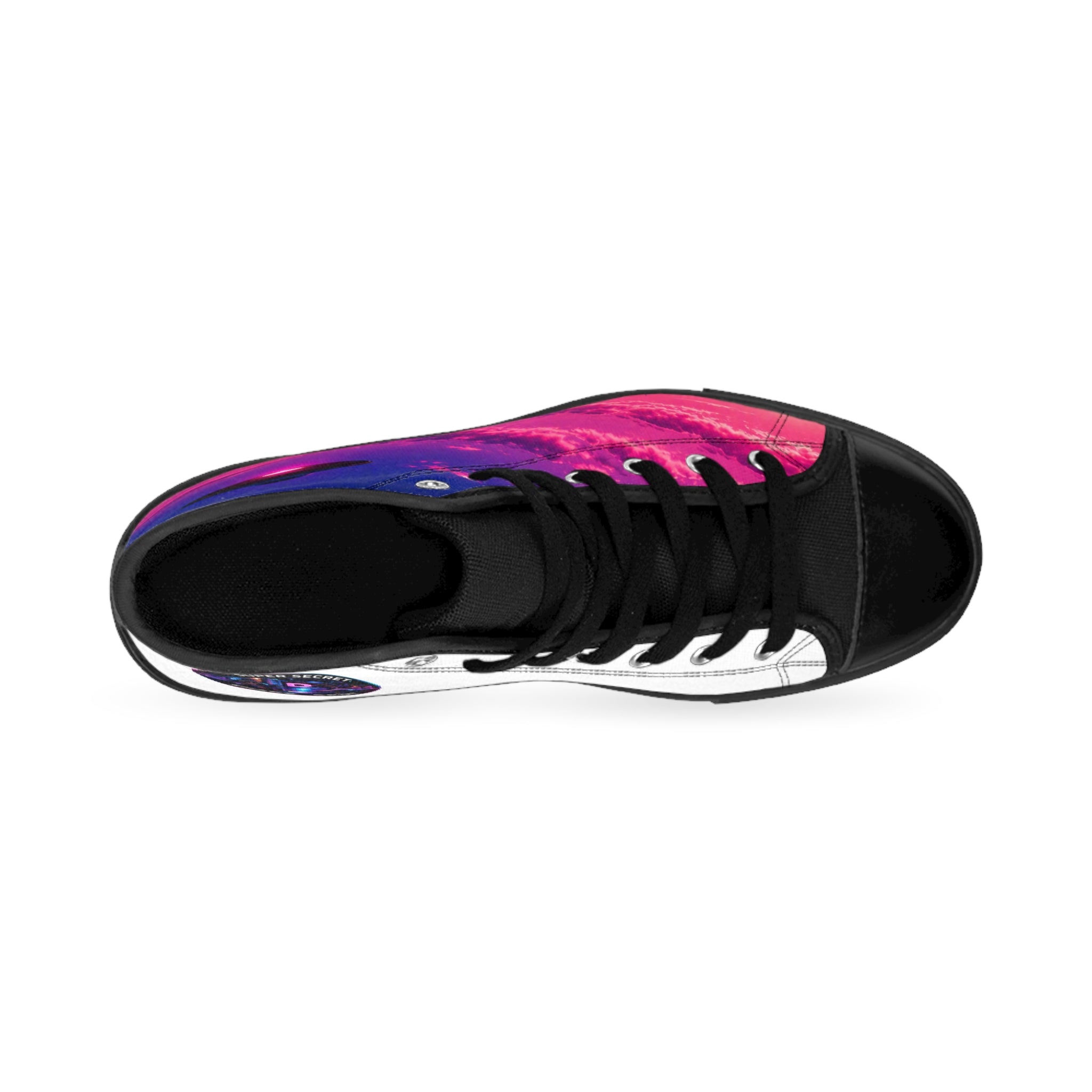 Super Secret UFO Sunset Retro High-Top Sneakers